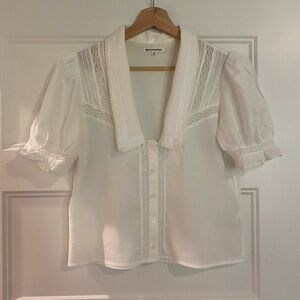 Reformation Hara Cotton Blouse Size XS